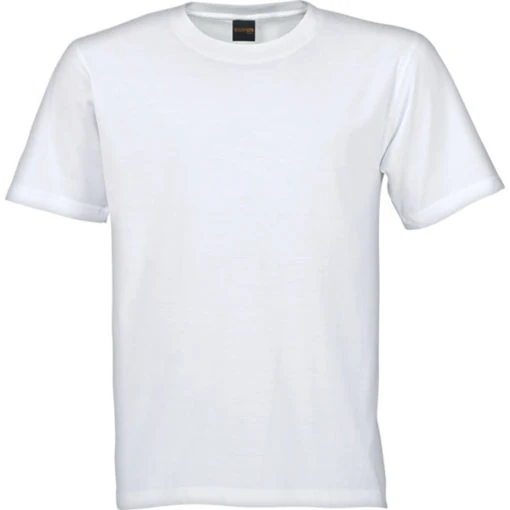 White Crew neck T-shirt 100% cotton 160g